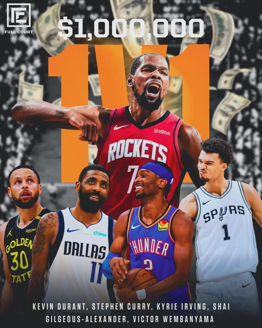 开云-爱游戏-奖金100万美元！全明星1v1单挑赛！杜兰特和欧文报名